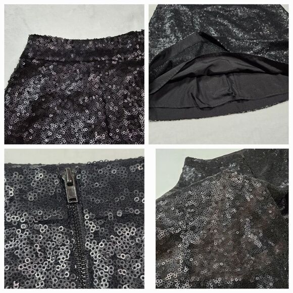 "Decree" mini skirt, sequins party skirt, size M. - Picture 12 of 13